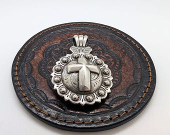 Cross Concho Pendant, Western Faith