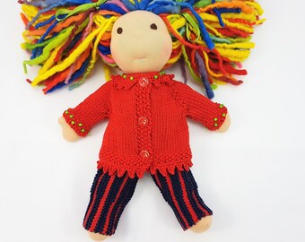 Luna Micro Preemie mini reborn silicone dolls. Waldorf Doll sweaterdress Rubens Barn Cutie Bamboletta Baby fits 14-15 dolls