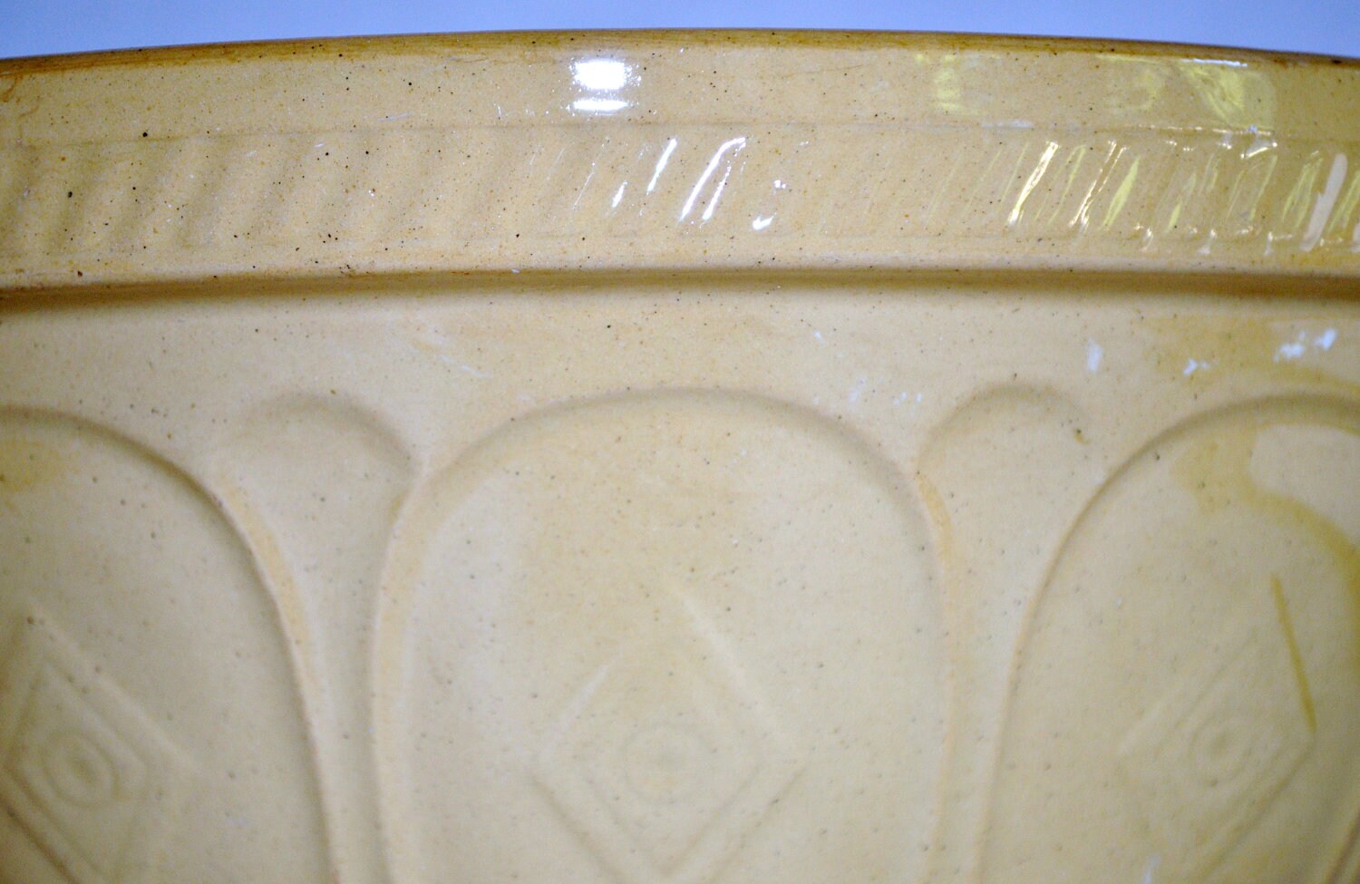 Large Classic Yellow English Mixing Bowl Etsy