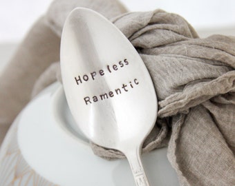 Hopeless Ramentic Stamped Spoon, Ramen Gift, Ramen Spoon, Foodie Gift, Valentines Day Gift for Him, Gift Under 30, Gift for Spouse