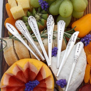 Cheese Markers, Thanksgiving, Foodie Gift, Hosting Gift, House-Warming Gift, Charcuterie Board, Cheese Board Accessory image 5
