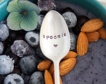 Spoonie Hand-Stamped Vintage verzilverde lepel, Lepel Theorie, Spoonie, chronische ziekte, geestelijke gezondheid, chronische pijn, gift voor genezing