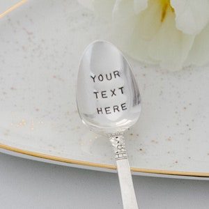 Personalized Custom Stamped Silverware, Custom Spoon, Custom Fork, Custom Stocking Stuffer, Personalised Spoons, Personalised Gift