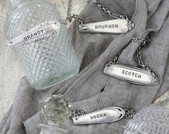 Decanter Tags, Decanter Label, Bar Cart, Barware, Liquor Tag, Hosting Gift, Cadeau voor hem, Vaderdag