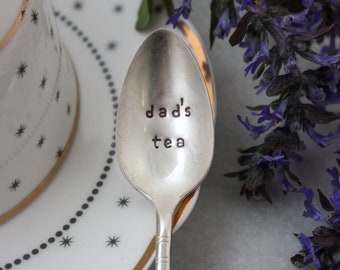 Gift Under 25, Dad Gift Baby Daddy Hand Stamped Vintage Silver Spoon Father/'s Day Gift Gift for Dad Sustainable