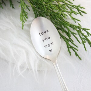 Love You Mom Stamped Spoon, Mother's Day, Gift for Mom, Mothers Day Gift, Gift Women, Mum Gift, Love You Nana, Love You Grandma image 4