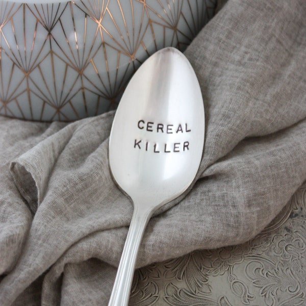 Cereal Killer Spoon, Cereal Spoon, Funny Spoon, Gift for Coworker, Stocking Stuffer, Gift for Kids, Funny Gift, Gift Under 30, Gift for Him