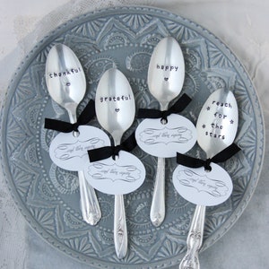 Personalized Custom Stamped Silverware, Custom Spoon, Custom Fork, Custom Stocking Stuffer, Personalised Spoons, Personalised Gift image 4