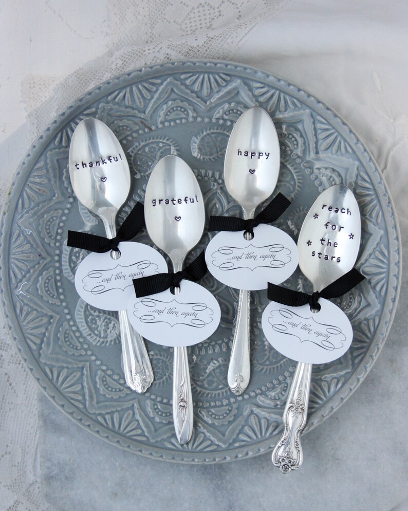 Personalized Custom Stamped Silverware, Custom Spoon, Custom Fork, Custom Stocking Stuffer, Personalised Spoons, Personalised Gift image 4