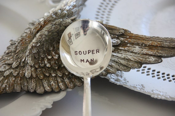 Gift Under 25, Dad Gift Baby Daddy Hand Stamped Vintage Silver Spoon Father/'s Day Gift Gift for Dad Sustainable