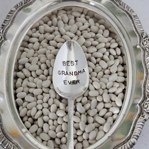 Best Grandma Ever Stamped Spoon, Grandma Gift, Grandmother Gift, Grandparent Gift, Mother's Day Gift, Sustainable, Gift Under 25, image 7