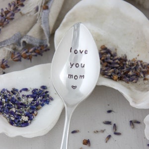 Love You Mom Stamped Spoon, Mother's Day, Gift for Mom, Mothers Day Gift, Gift Women, Mum Gift, Love You Nana, Love You Grandma image 3