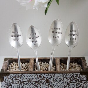 Best Grandma Ever Stamped Spoon, Grandma Gift, Grandmother Gift, Grandparent Gift, Mother's Day Gift, Sustainable, Gift Under 25, image 4