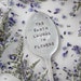The Earth Laughs In Flowers, Vintage Hand Stamped Silver Spoon, Garden Spoon, Mother's Day Gift, Garden Decor, Plant Marker, Gardening Gift 