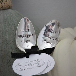 Best Grandma Ever Stamped Spoon, Grandma Gift, Grandmother Gift, Grandparent Gift, Mother's Day Gift, Sustainable, Gift Under 25, image 6