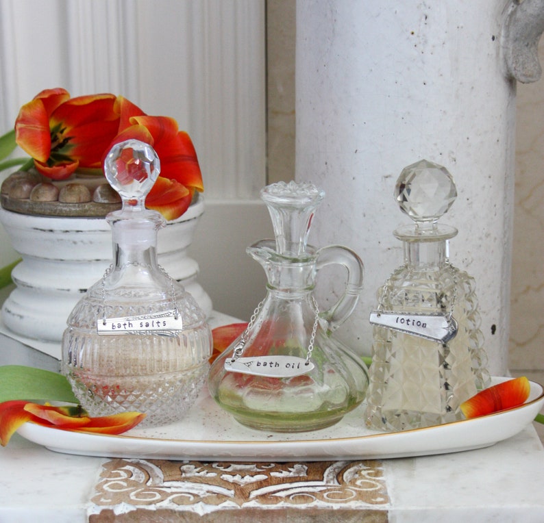 Vanity Bottle Labels Toiletry Bottle Labels Bathroom Decor Etsy