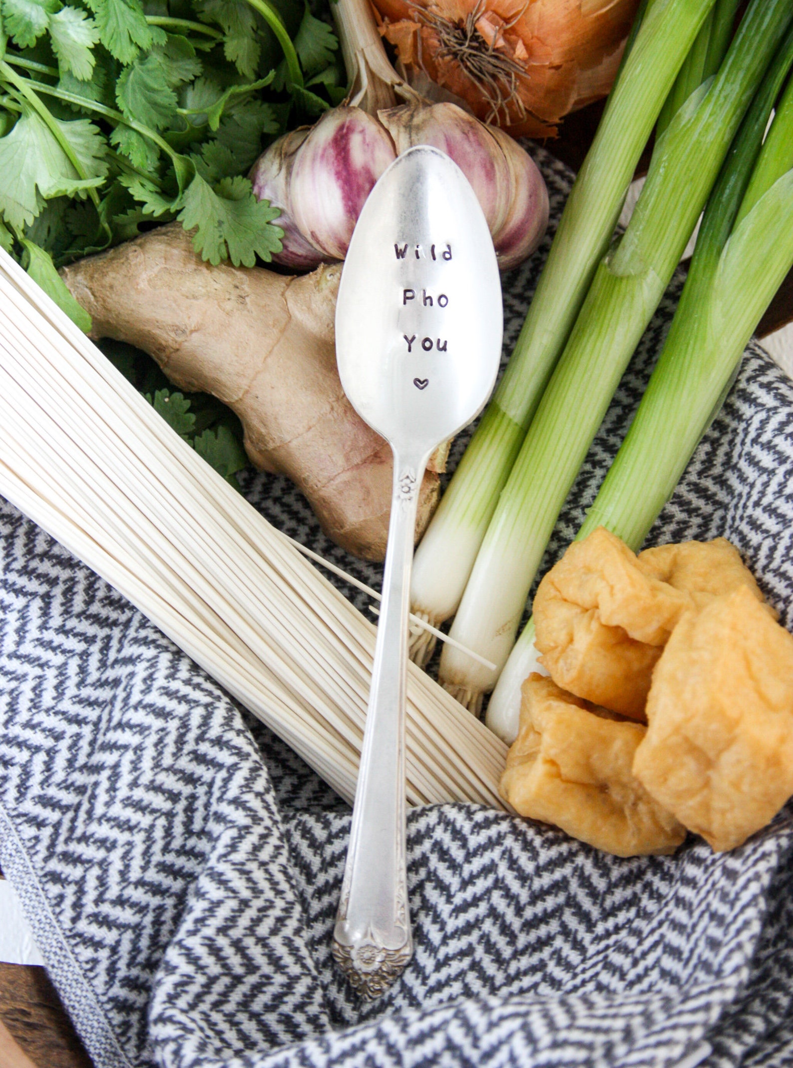 Wild Pho You Stamped Spoon Gift Under 25 Pho Spoon Pho Sho Etsy