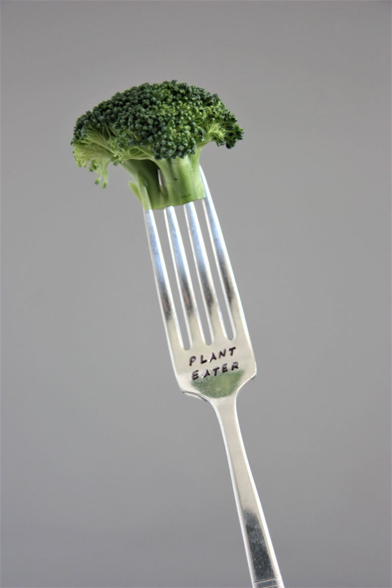 Plant Eater Stamped Fork Vegan Gift Vegetarian Gift Foodie Etsy