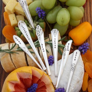 Cheese Markers, Thanksgiving, Foodie Gift, Hosting Gift, House-Warming Gift, Charcuterie Board, Cheese Board Accessory image 8