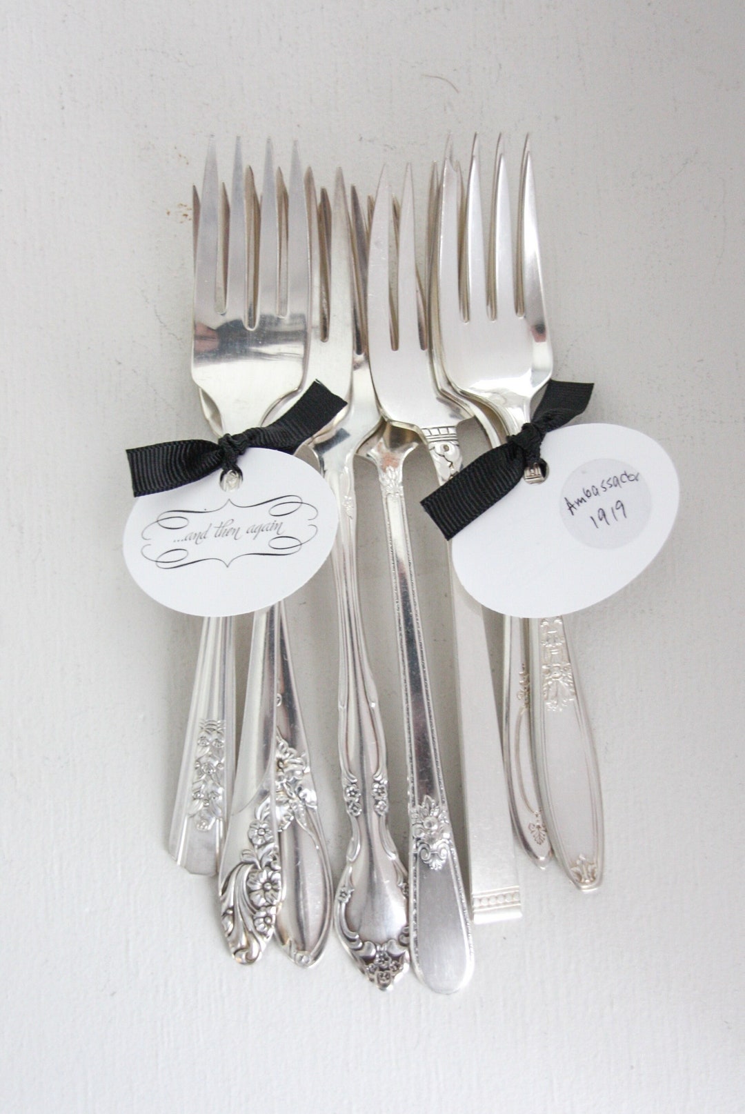 Bulk Cake/salad Forks Vintage Silverplated, Mismatched Silverware