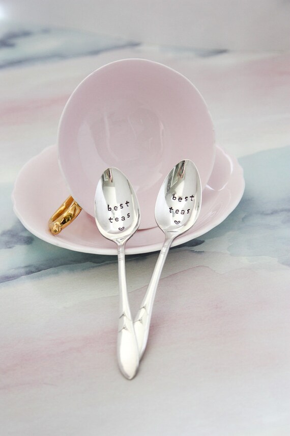 Cute Tea Spoon Best Friends Gifts for Women Girls Tea Gifts for Tea Lovers Women Funny Tea Spoon Engraved Stainless Steel Perfect Birthday//Valentine//Anniversary//Christmas Gift