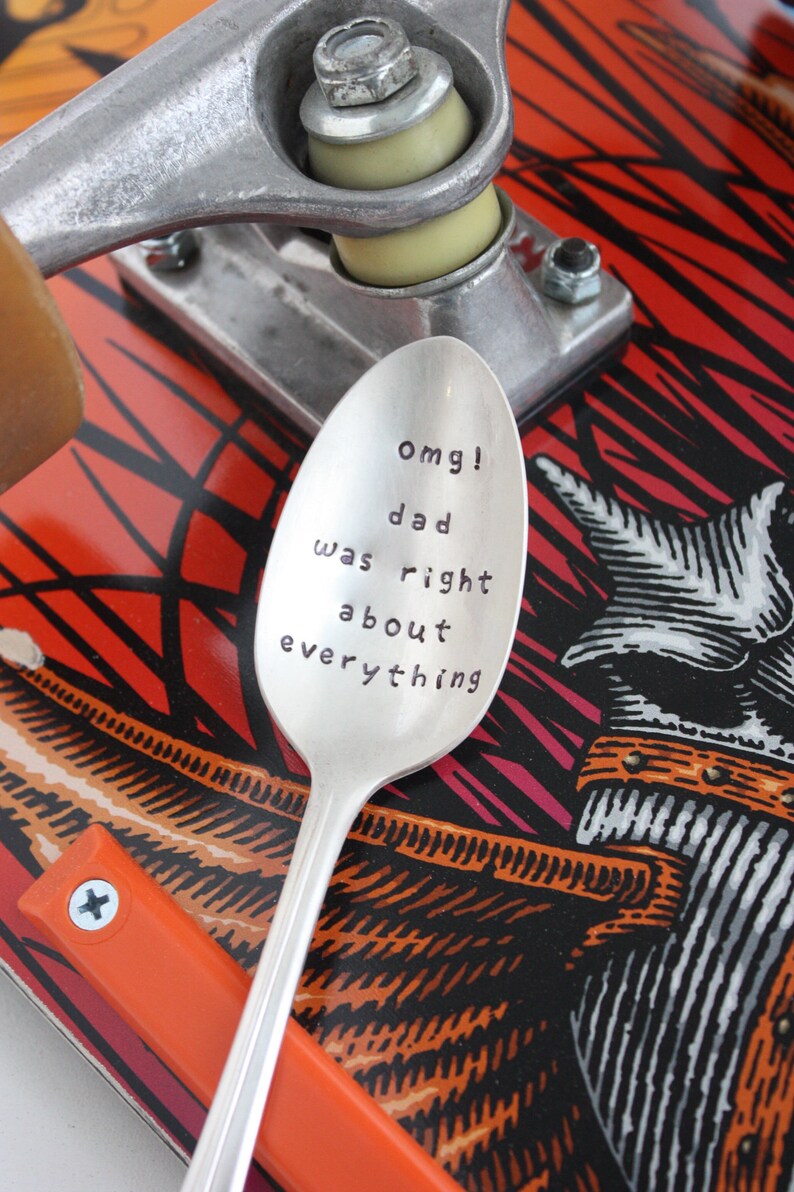 Omg Dad Was Right About Everything Spoon, Father's Day Gift, Gift for Dad, Funny Father's Day, Dad Jokes, Dad Gift image 2