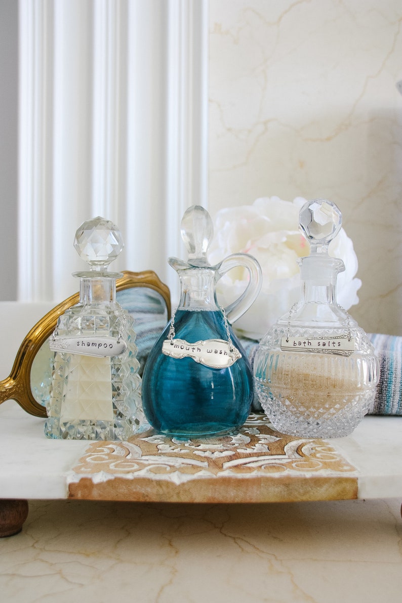 Vanity Bottle Labels Toiletry Bottle Labels Bathroom Decor Etsy