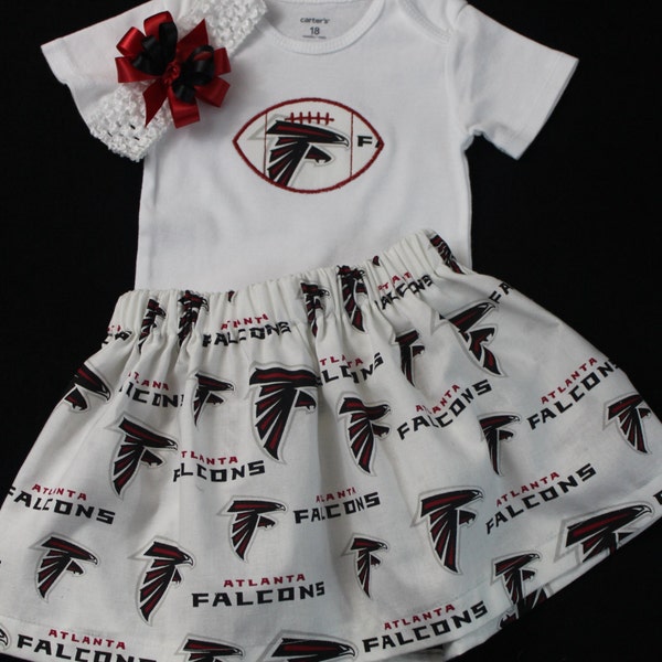 Atlanta Falcons 3pc Girls Bodysuit set