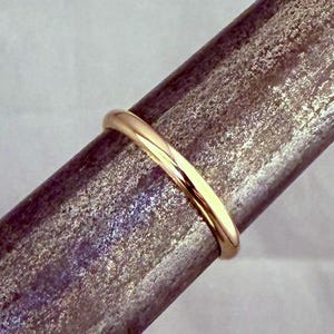 2mm 14KY Gold Fill Ring Available in Sizes 1-20