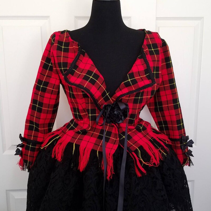 Wallace Dress Tartan Women's Lapel Shirt Dress With Long Sleeve