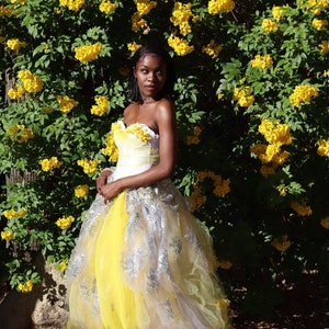 Boho Yellow Wedding Dress Etsy