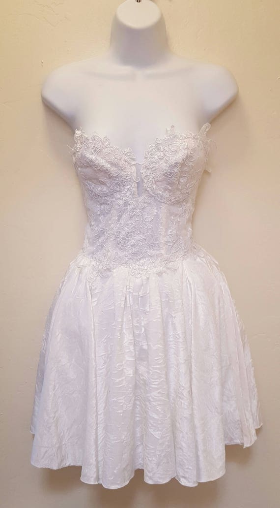 white corset tutu dress