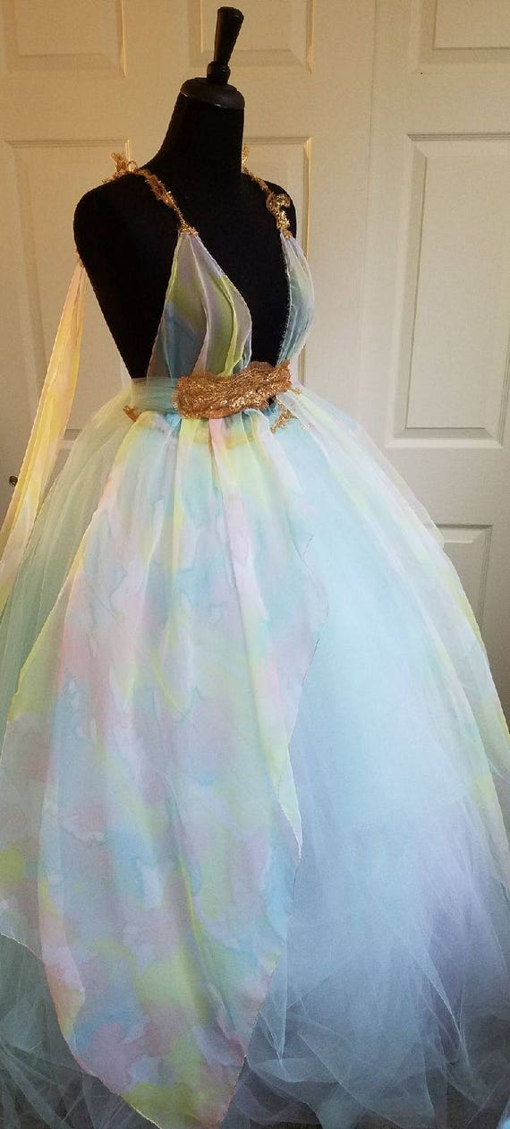 cotton princess dress for girls Feel Like A Child-3 this princess dress is Pleated Chiffon Care: Keep Color:Assortie styleattribute-basics