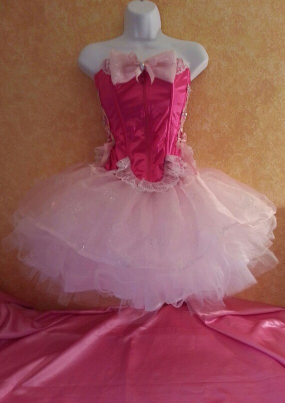 white corset and tutu set