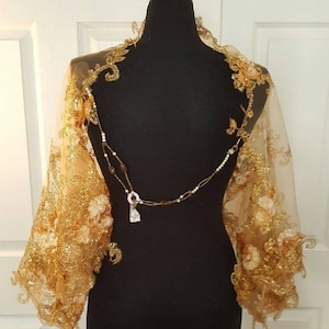 gold shrugs and boleros for evening dresses Sequin Bolero Jacket Shrugs for Evening Cocktail Party Dresses Long Sleeve  Gold