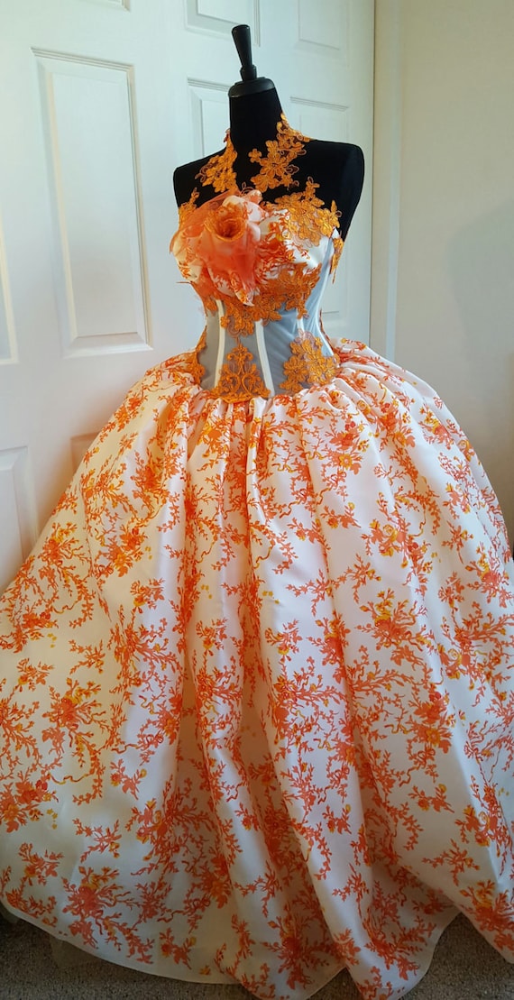 cherry blossom ball gown