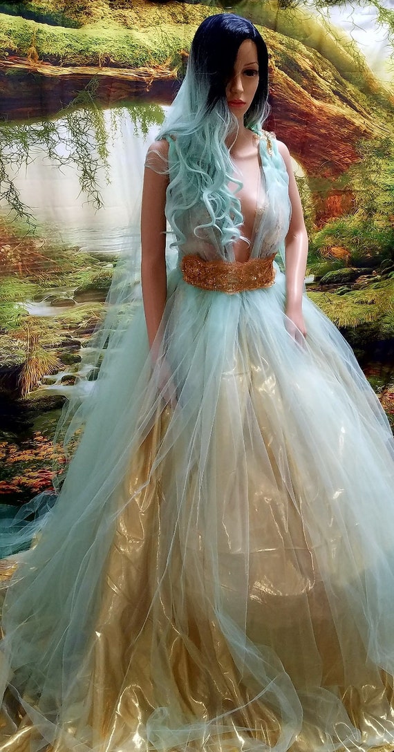 Custom Order - Chloe Ethereal Fairy Nymph 3 Piece Mint Green