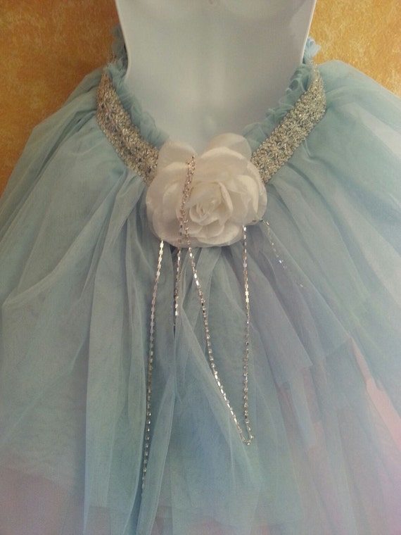 Blue Angel Goddess Bohemian Babydoll Multi Layer Tulle Tutu Empire Waist  Bridal Wedding Ball Gown Ballet Belly Dance Party - Etsy