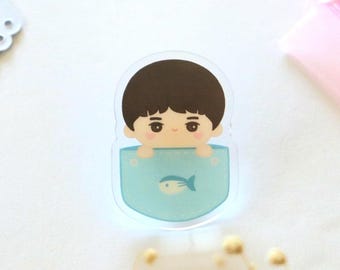 Pocket-sized Jinnie Acrylic Pin