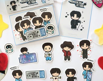 Run Jinnie Concert Memorabilia Sticker Pack | KPOP Idol Fanart Stickers