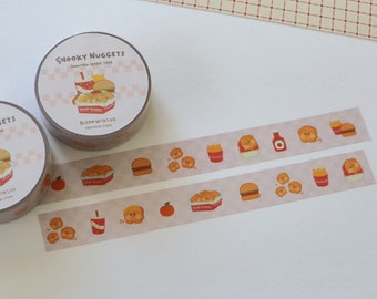 Cinta washi SG Nuggets / Cinta adhesiva MYG con personajes KPOP lindos para amantes de la comida