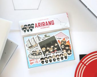 OT7 Album 2026 Comeback Sticker Pack | Cute KPOP Fanart Stickers, ARMY, Swim, 2.0, Hooligan Stickers