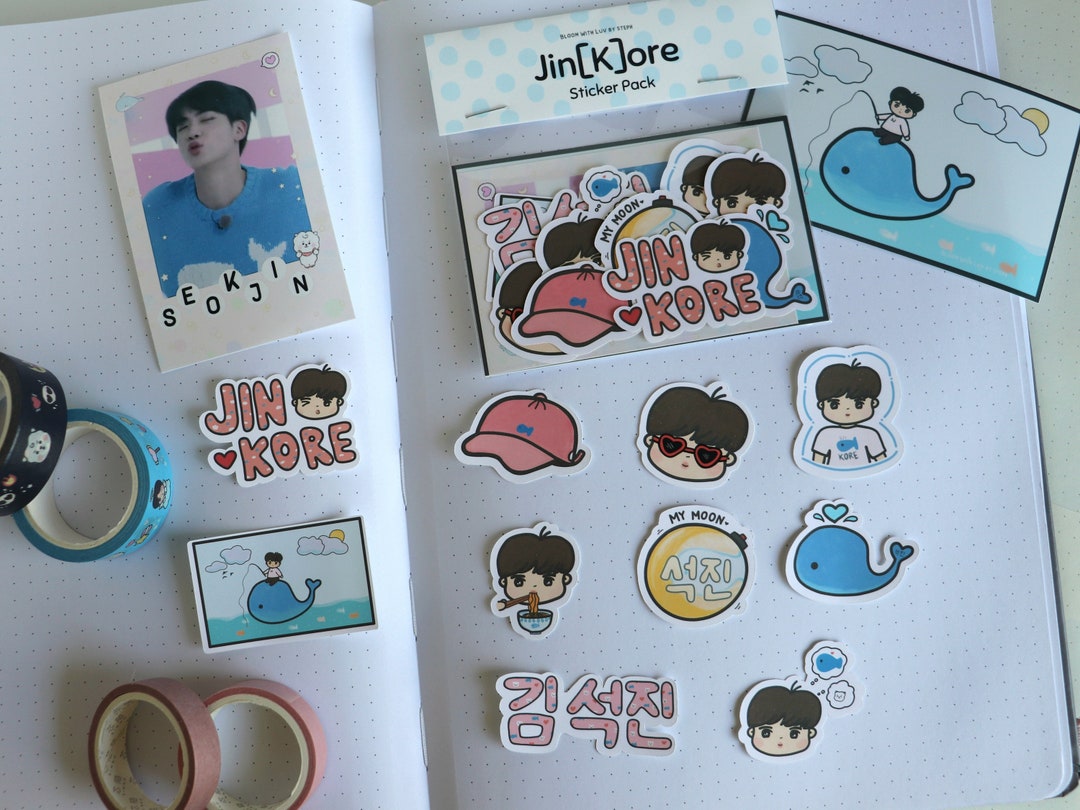 RUNSEOKJIN JAPAN ステッカー セットSTICKER Jin ジン BTS JIN ジン [RUNSEOKJIN in JAPAN] STICKER SET ステッカー
