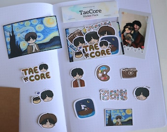 Set de pegatinas de TaeCore / Pegatinas lindas de KPOP Idol Bias