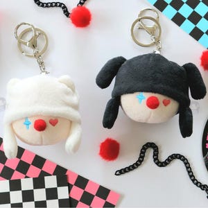 Hope JITB Plushie Head Keychain | Cute KPOP Character Plush Keyring