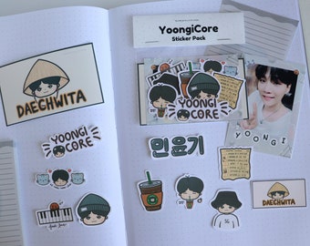 Set de pegatinas de YoonieCore / Pegatinas lindas de KPOP Idol MYG Bias