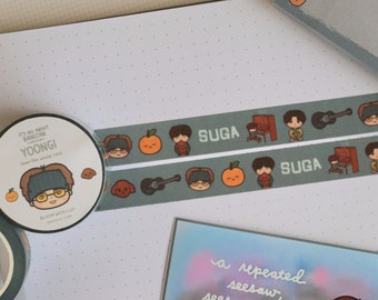 Cinta washi de Yoonie - Colección "Todo sobre Tannies" / Papelería linda de fanart de ídolos del KPOP Bias