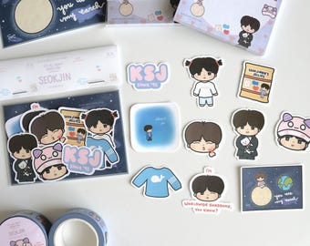 Paquete de pegatinas de Jinnie - Colección "Todo sobre Tannies" / Pegatinas lindas de Bias, ídolos del KPOP