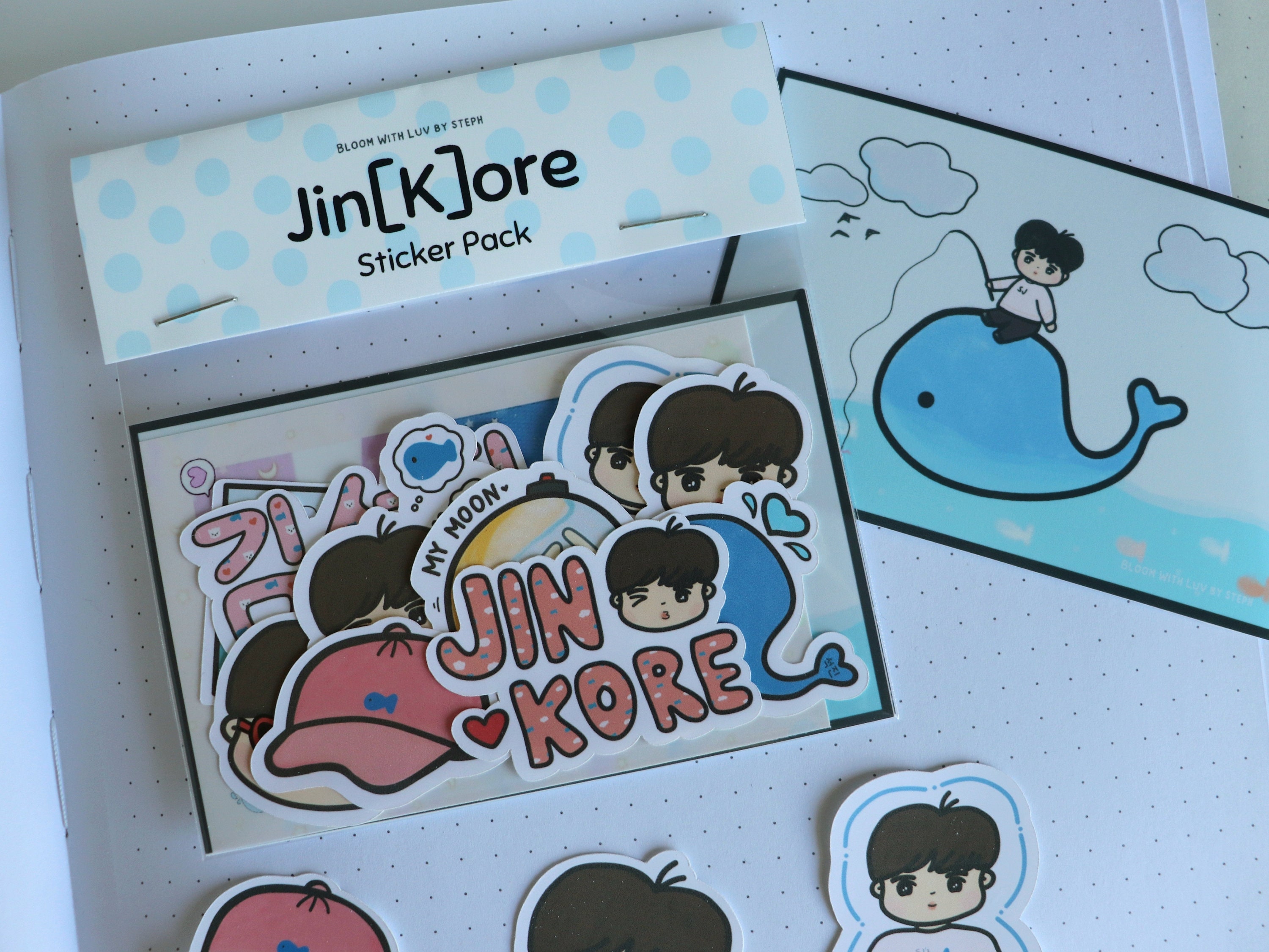 Jin[K]ore ステッカーセット | かわいいKPOPアイドルバイアス ソクジニ