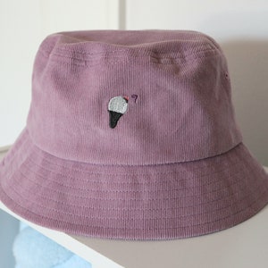 OT7 ARMY Bucket Hat | Borahae Bucket Hat KPOP Lightstick Purple Corduroy Bucket Hat